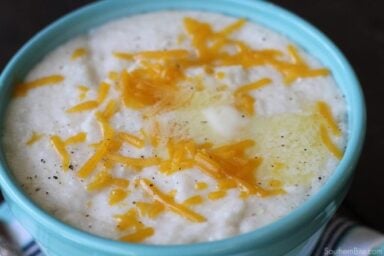 These grits have a secret ingredient that makes them super creamy and delicious!