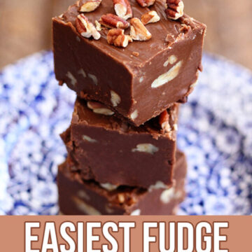 Pieces of fudge stacked up