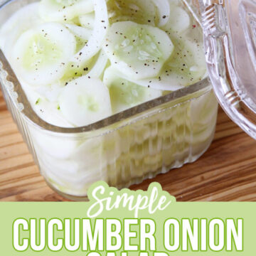 Simple Cucumber and Onion Salad for Pinterest
