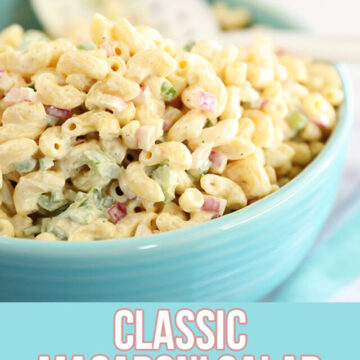 Classic Macaroni Salad image for Pinterest