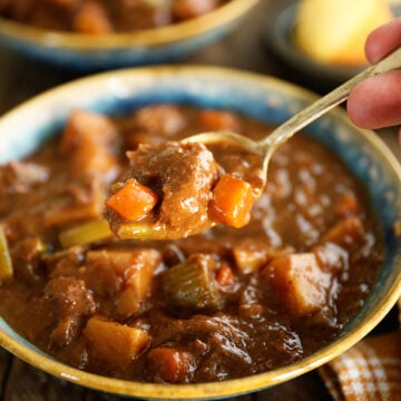 Spoonful of Slow Cooker Beef Stew.