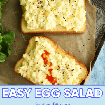 Easy Egg Salad - image for Pinterest.