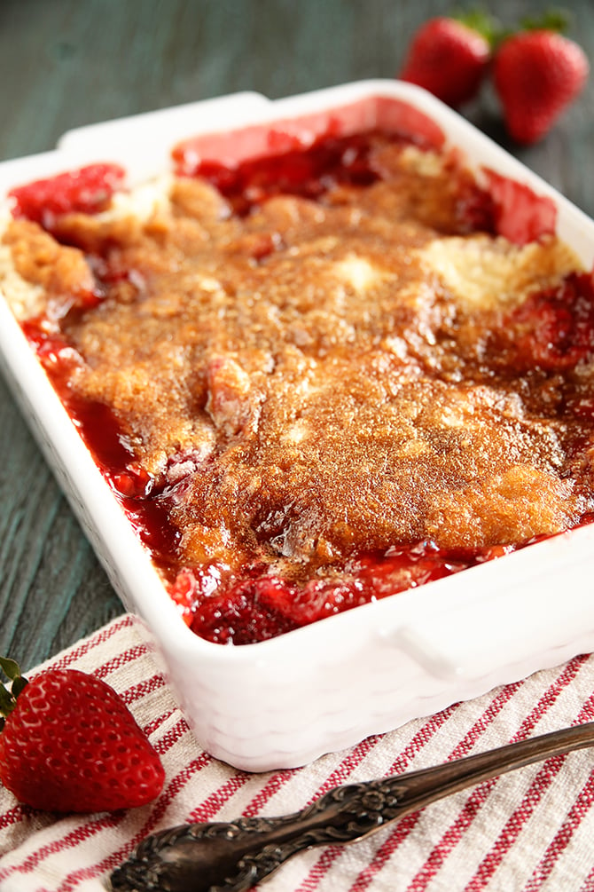 Strawberry Cobbler - Southern Bite