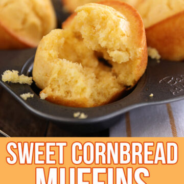 Sweet Cornbread Muffins - image for Pinterest
