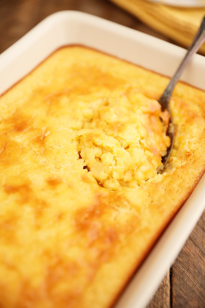 Sweet Corn Spoon Bread - Southern Bite