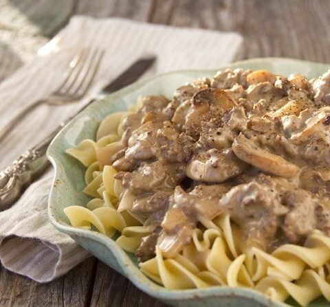 Slow Cooker Beef Stroganoff for Two - Peyton's Momma™