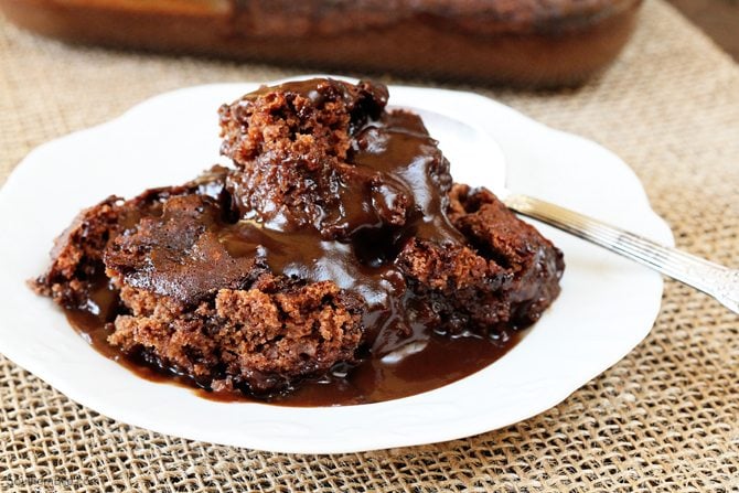 Aunt Emily's Chocolate Fudge Cake - Mom Loves Baking