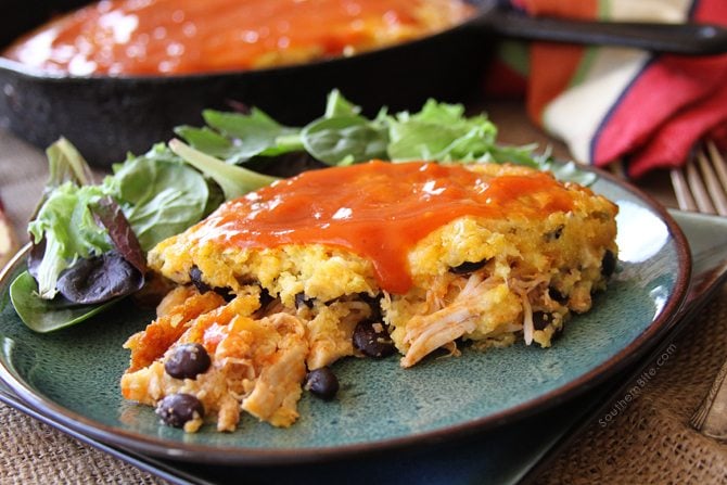 Crock Pot Chicken Enchilada Casserole - Spicy Southern Kitchen