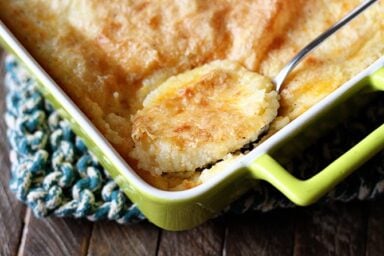 These Baked Garlic Cheese Grits are a big ol' dish of cheesy baked perfection! Baking these grits takes them to a whole new level!