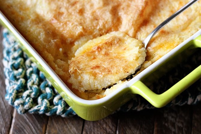 Baked Garlic Cheese Grits - Southern Bite