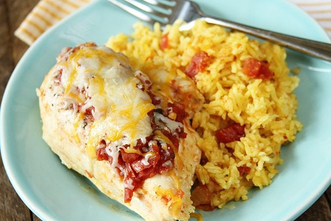 chicken with salsa