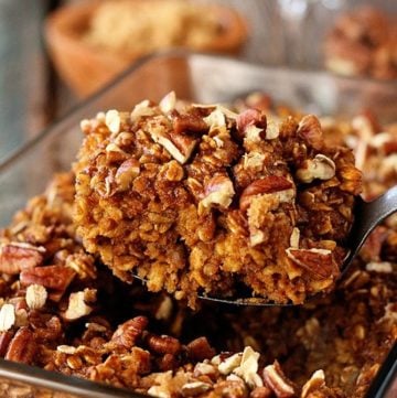 Pumpkin, pecans, brown sugar, and oatmeal combine in this classic recipe made over for fall!