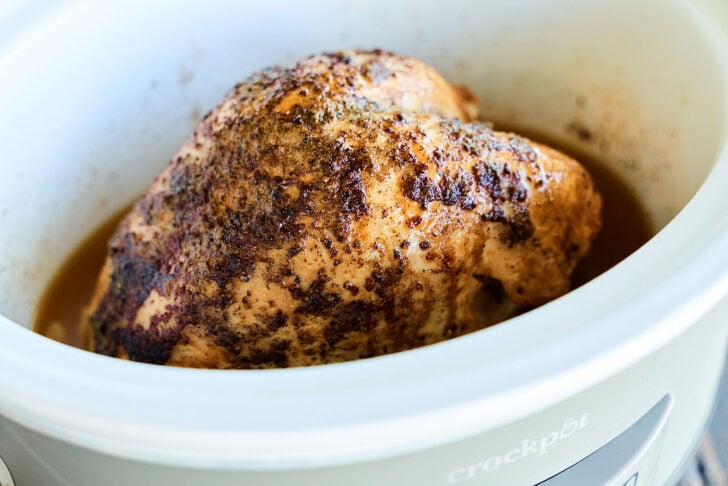 Slow Cooker Turkey Breast in crockpot