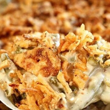 Scoop of Ultimate Green Bean Casserole