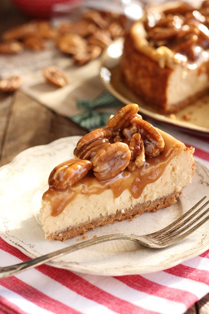 Easy Caramel Pecan Cheesecake Southern Bite