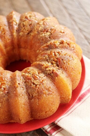 Whole rum cake.