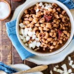 Slow Cooker Black-Eyed Peas in bowls.