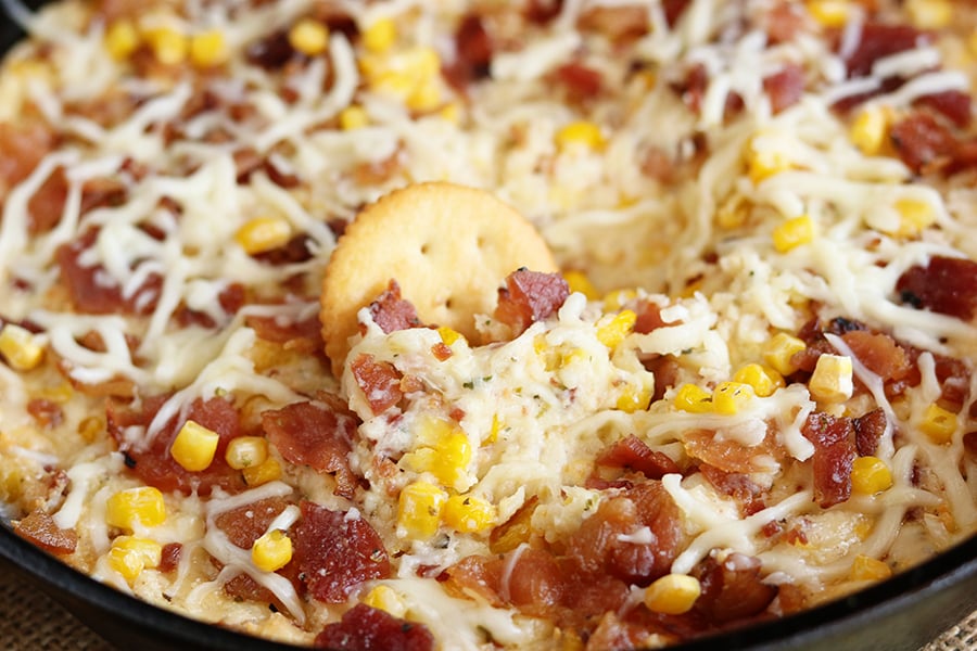 Cheesy Bacon Corn Dip Southern Bite