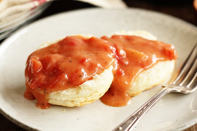 Southern Tomato Gravy and Setting the Timer