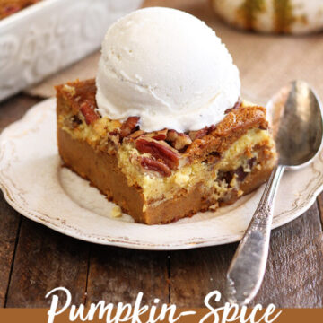 Pumpkin Spice Dump Cake for Pinterest