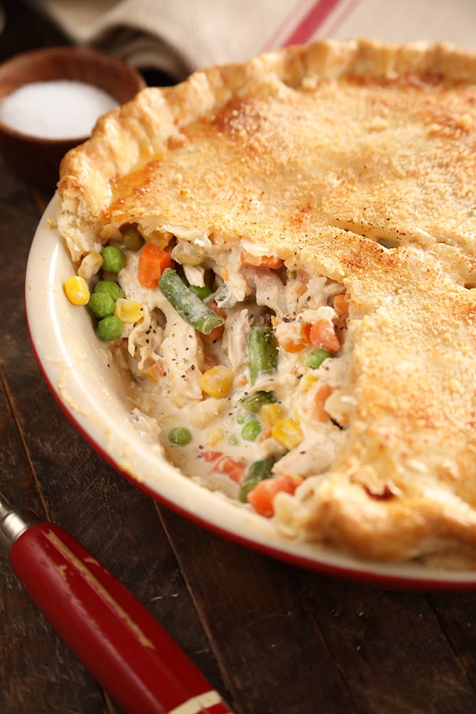 Alfredo Chicken Pot Pie - Southern Bite