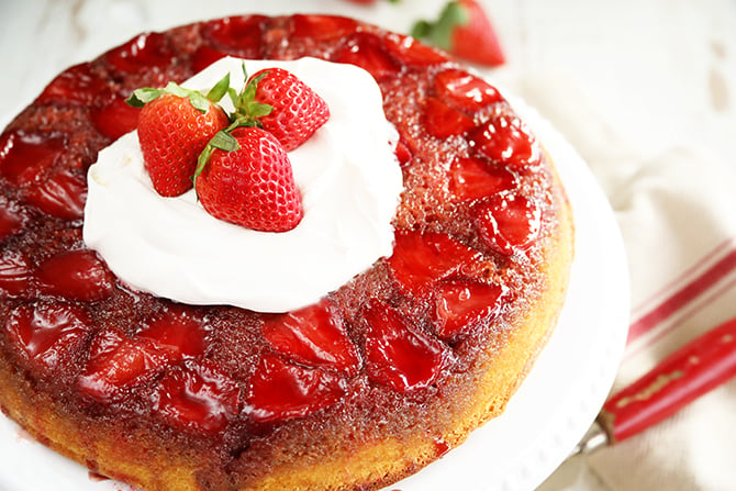 Strawberry Upside Down Cake Southern Bite