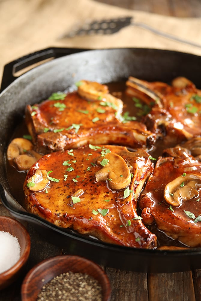 Skillet Chops With French Onion Gravy Southern Bite