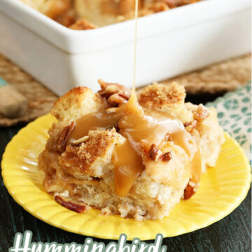 Humming Bird Bread Pudding for Pinterest