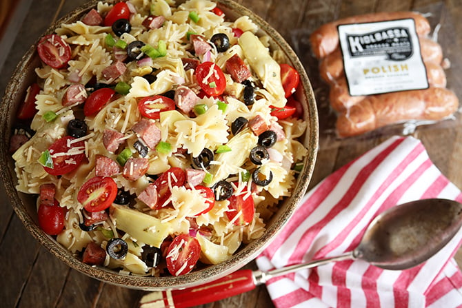 Kitchen Sink Pasta Salad Southern Bite