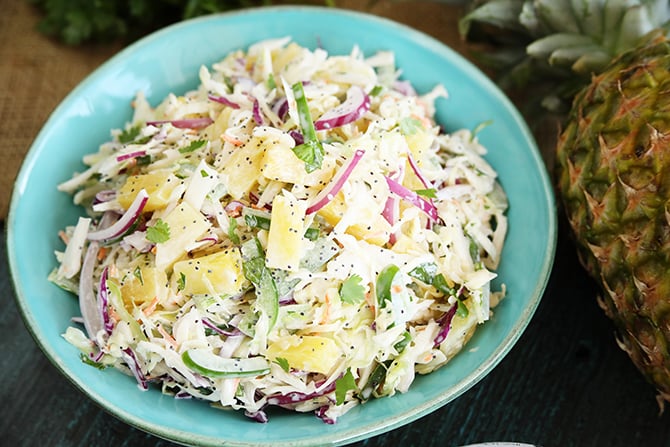 Pineapple Slaw Southern Bite