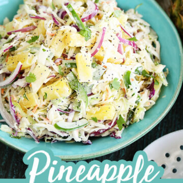 Pineapple slaw for Pinterest