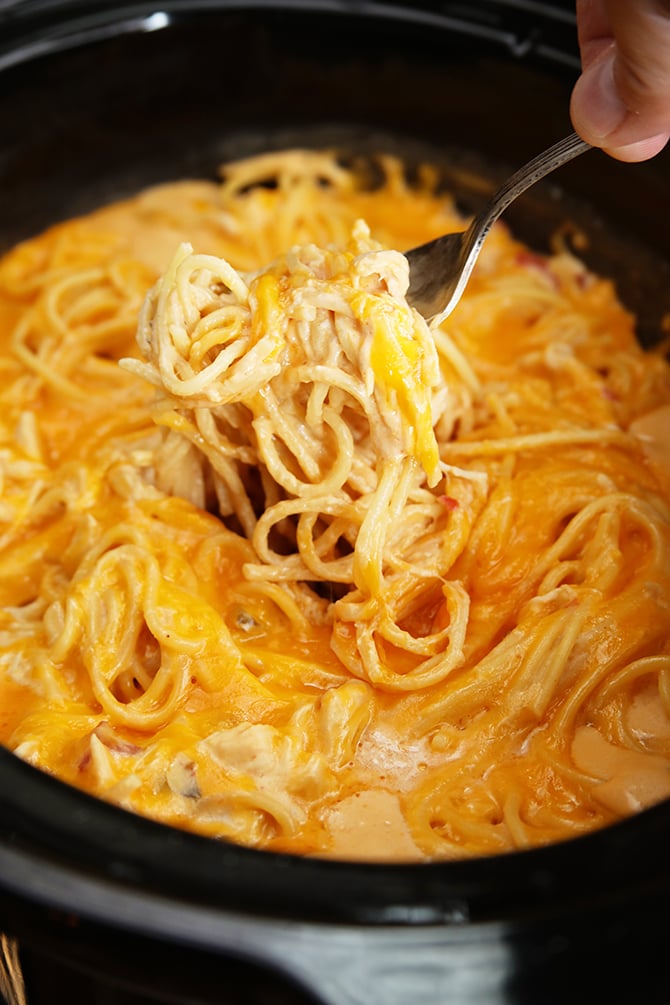 Ultimate Crock Pot Chicken Spaghetti Southern Bite