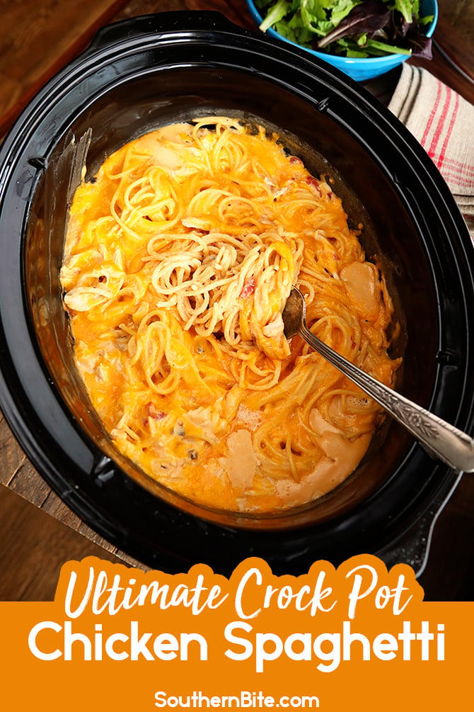 Ultimate Crock Pot Chicken Spaghetti Southern Bite