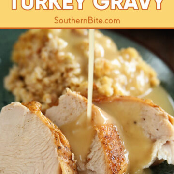 Quick and Easy Turkey Gravy - image for Pinterest.