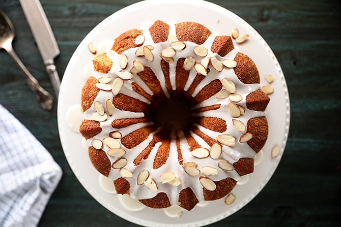 Perfect Glazed Almond Pound Cake - A Feast For The Eyes