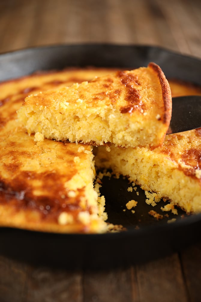 Skillet Creamed Corn Cornbread - Dutch Oven Daddy - Cast Iron Living