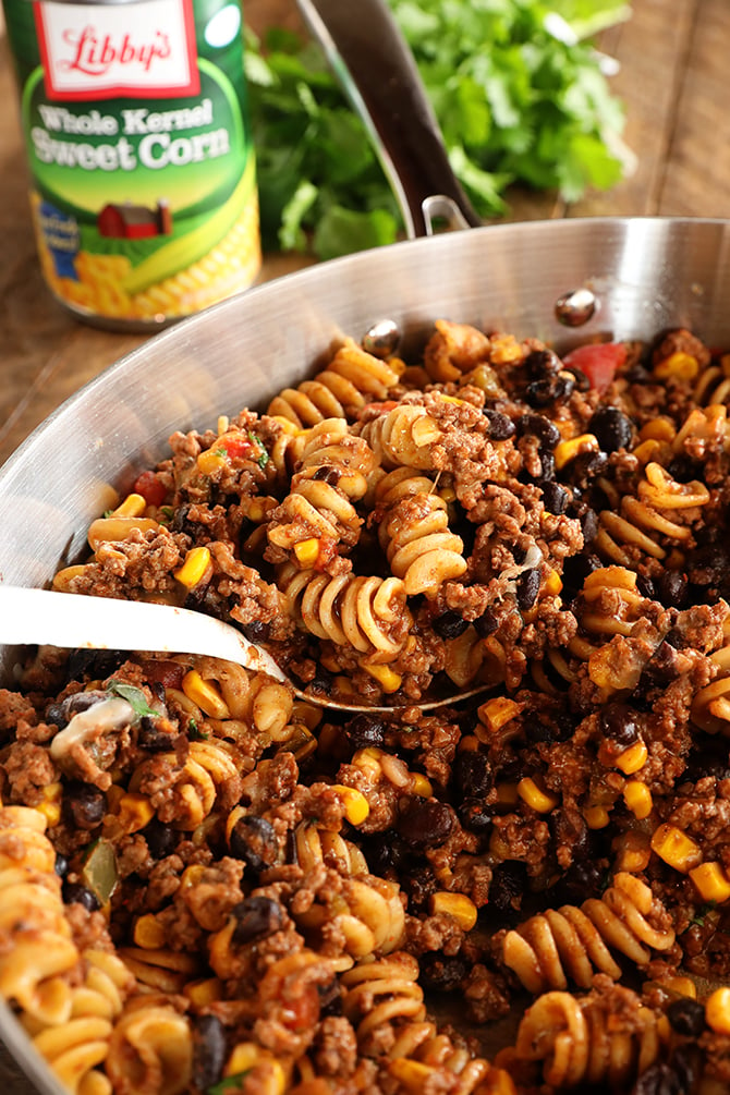 One Pan Taco Pasta