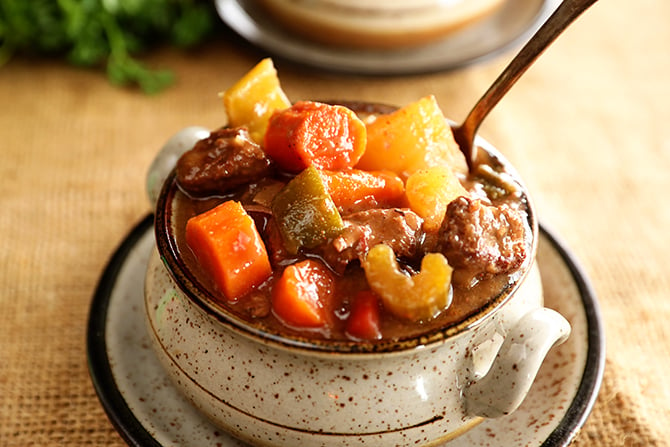 Dutch Oven Beef Stew - The Seasoned Mom