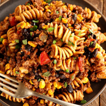 One Pan Taco Pasta Salad