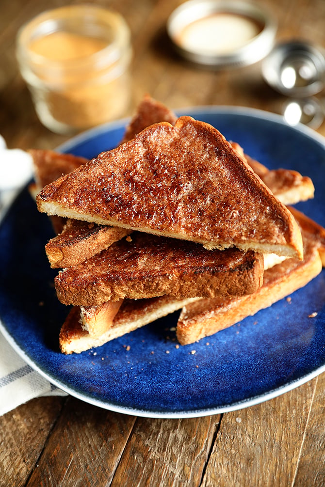 Air Fryer Toast - Plated Cravings