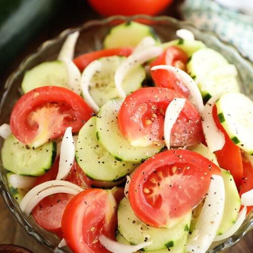 Tomato, Cucumber, and Onion Salad Southern Bite