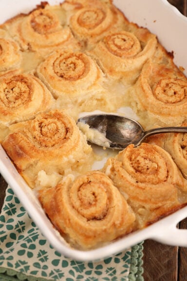 Old Fashioned Butter Rolls in a baking dish