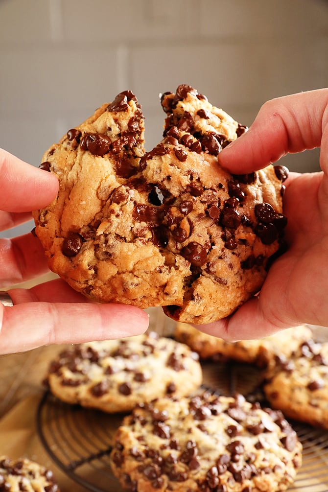 Ultimate Bakery Style Chocolate Chip Cookies - Southern Bite