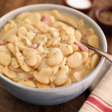 Bowl of Southern Lima Beans
