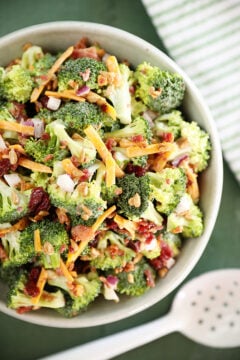 bowl of Easy Broccoli Salad