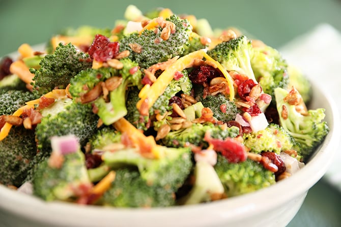 Easy Broccoli Salad - Southern Bite