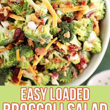 Easy Broccoli Salad - Collage images for Pinterest