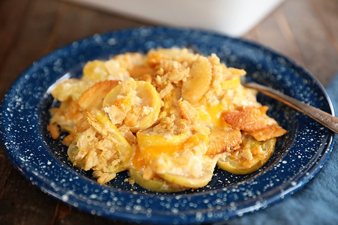 Crockpot Squash Casserole - In The Kitchen With April