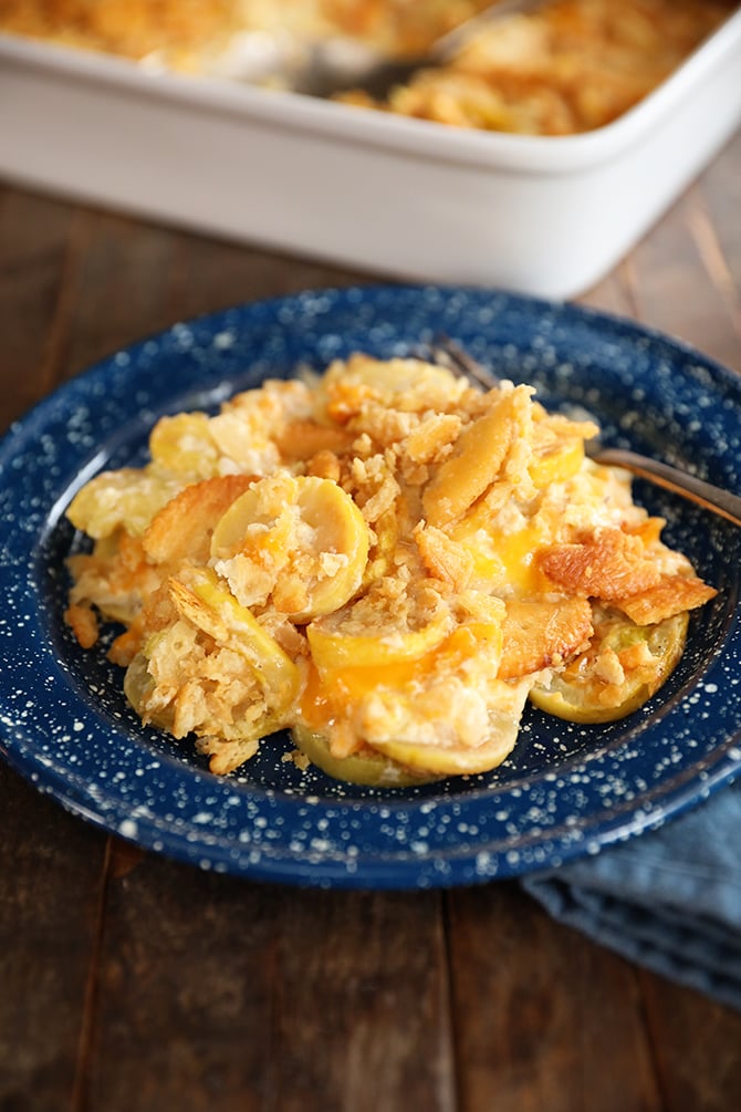 Slow Cooker Yellow Squash Casserole