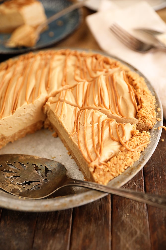 sliced Peanut Butter Cream Pie